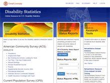 Tablet Screenshot of disabilitystatistics.org